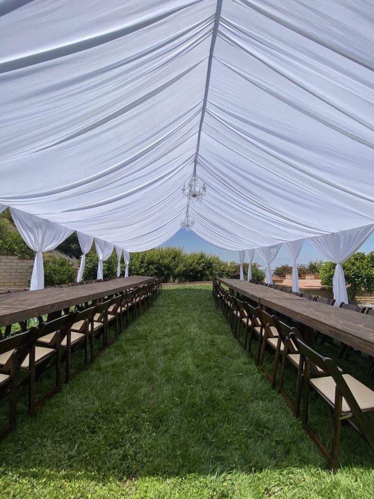 Tent 20x40 All White Naked Tent Draping 